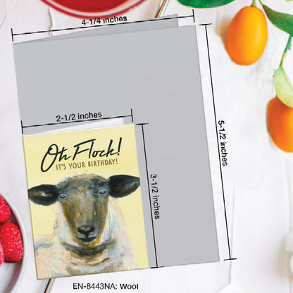 Wool, Greeting Card (8443NA), Enclosure, www.printedcanvas.com