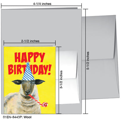 Wool, Greeting Card (#8443P), Enclosure Card, www.printedcanvas.com