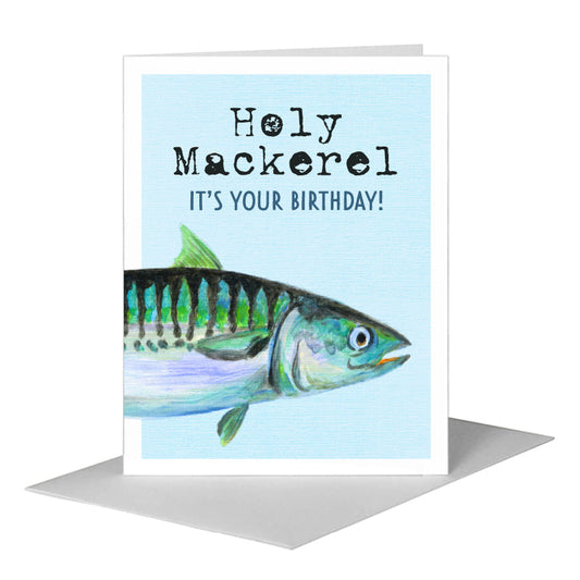 Mackerel, Greeting Card (#8445A) A2 Card Front, www.printedcanvas.com