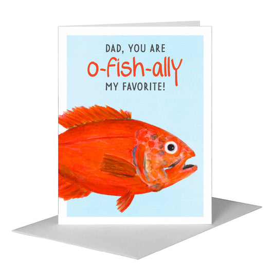 Orange Roughy, Greeting Card (#8447B) A2 Card Front, www.printedcanvas.com