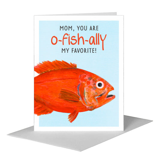 Orange Roughy, Greeting Card (#8447C) A2 Card Front, www.printedcanvas.com