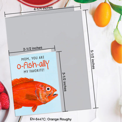 Orange Roughy, Greeting Card (8447C), Enclosure, www.printedcanvas.com
