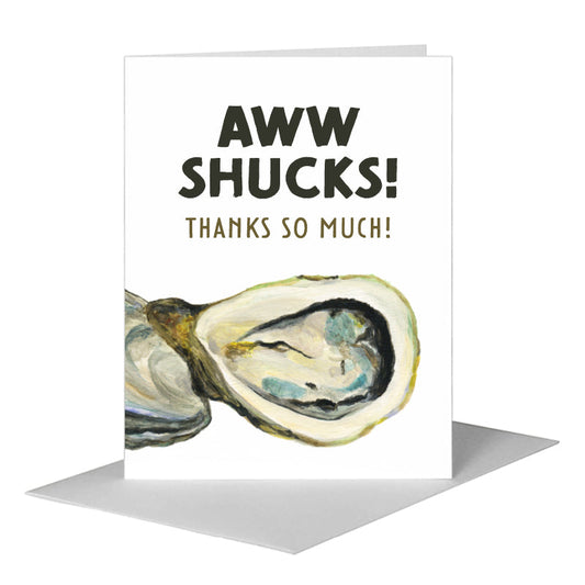 Oysters, Greeting Card (#8448AA) A2 Card Front, www.printedcanvas.com