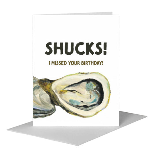 Oysters, Greeting Card (#8448DA) A2 Card Front, www.printedcanvas.com