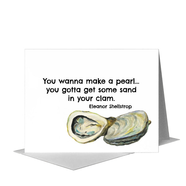 Oysters, Greeting Card (#8448P) A2 Card Front, www.printedcanvas.com