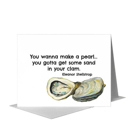 Oysters, Greeting Card (#8448P) A2 Card Front, www.printedcanvas.com