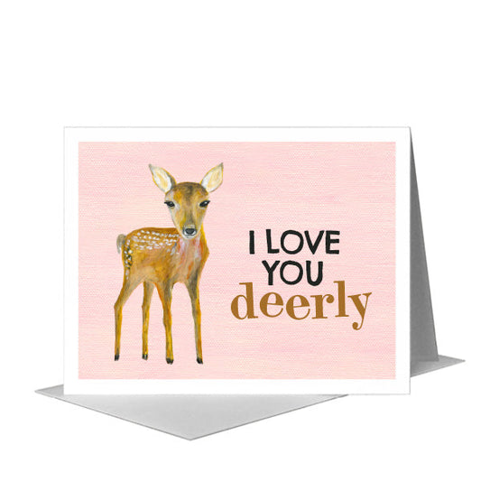 Fawn, Greeting Card (#8449C) A2 Card Front, www.printedcanvas.com