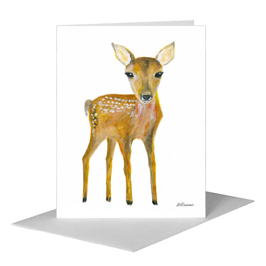 Fawn, Greeting Card (#8449A) A2 Card Front, www.printedcanvas.com