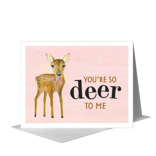 Fawn, Greeting Card (#8449B) A2 Card Front, www.printedcanvas.com