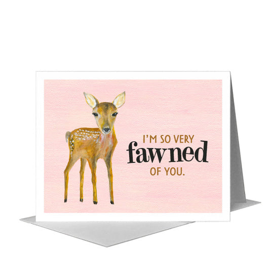 Fawn, Greeting Card (#8449E) A2 Card Front, www.printedcanvas.com