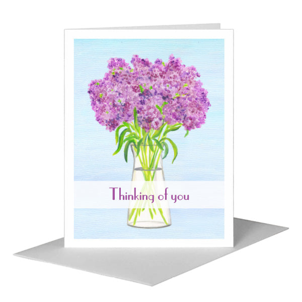 Plum Shades, Greeting Card (#8450D) A2 Card Front, www.printedcanvas.com
