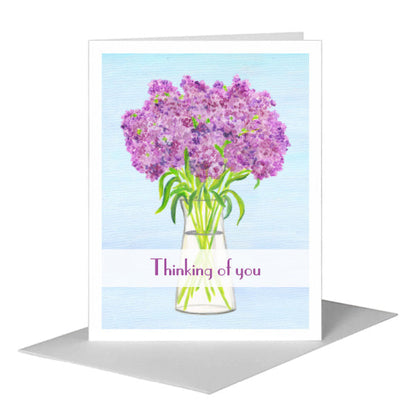 Plum Shades, Greeting Card (#8450D) A2 Card Front, www.printedcanvas.com