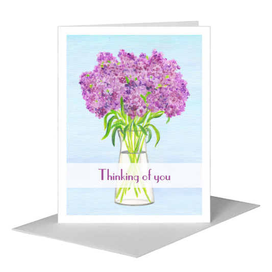 Plum Shades, Greeting Card (#8450D) A2 Card Front, www.printedcanvas.com