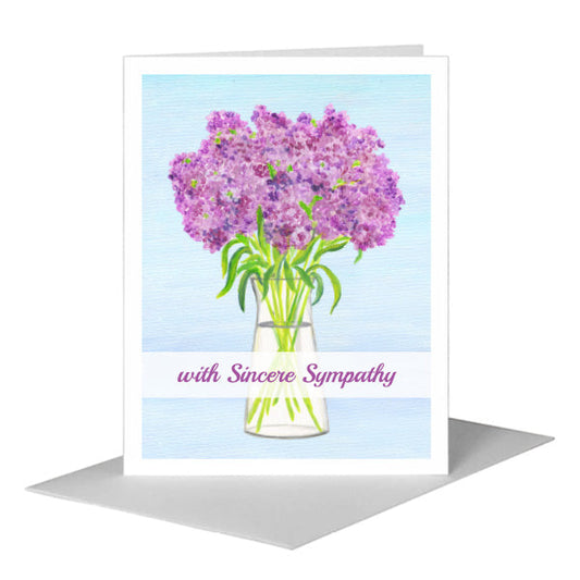 Plum Shades, Greeting Card (#8450F) A2 Card Front, www.printedcanvas.com