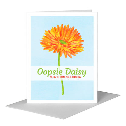 Orange Shades Gerber, Greeting Card (#8451E) A2 Card Front, www.printedcanvas.com