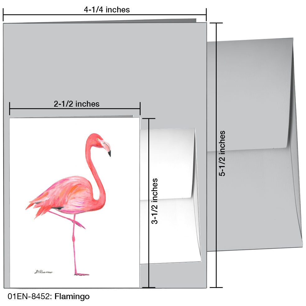Flamingo, Greeting Card (8452)