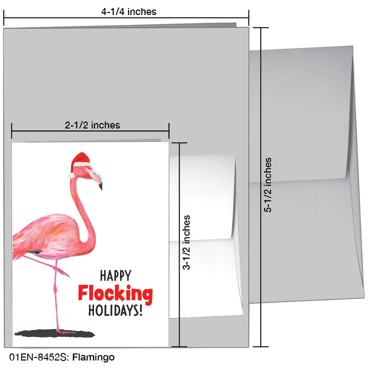 Flamingo, Greeting Card (8452S), Enclosure, printedcanvas.com