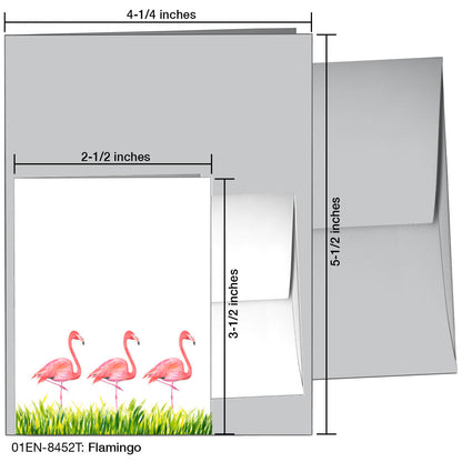 Flamingo, Greeting Card (8452T), Enclosure Card, www.printedcanvas.com