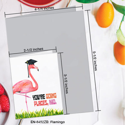 Flamingo, Greeting Card (#8452ZB)