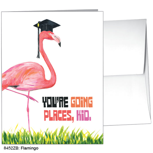 Flamingo, Greeting Card (#8452ZB), A2 Card Front, www.printedcanvas.com