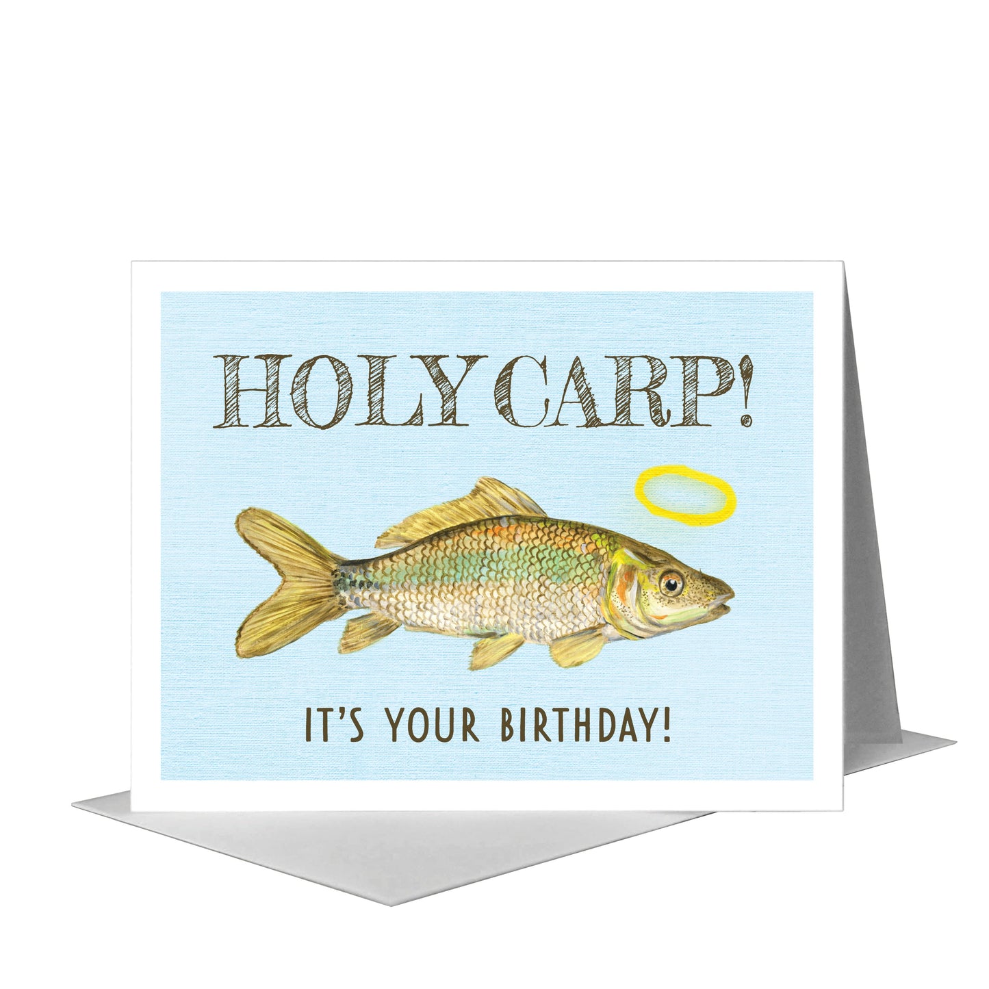 Carp, Greeting Card (#8455A) A2 Card Front, www.printedcanvas.com