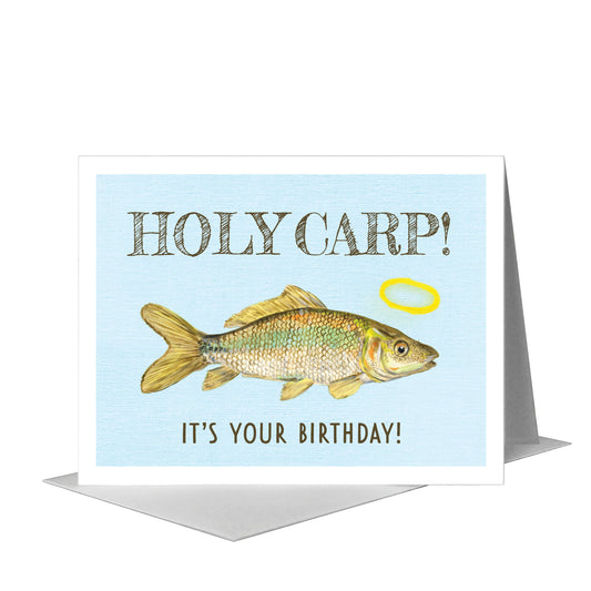 Carp, Greeting Card (#8455A) A2 Card Front, www.printedcanvas.com