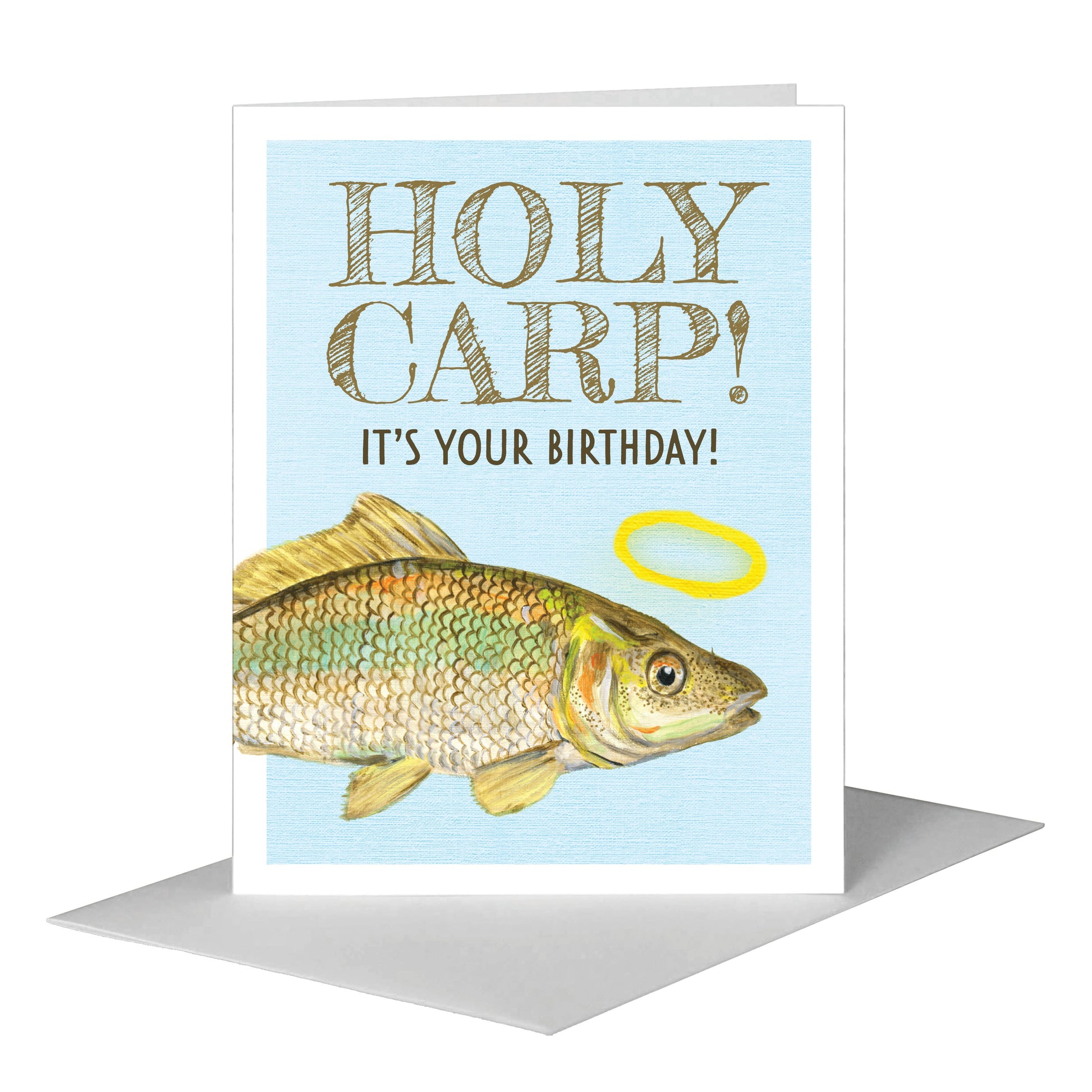 Carp, Greeting Card (#8455B) A2 Card Front, www.printedcanvas.com