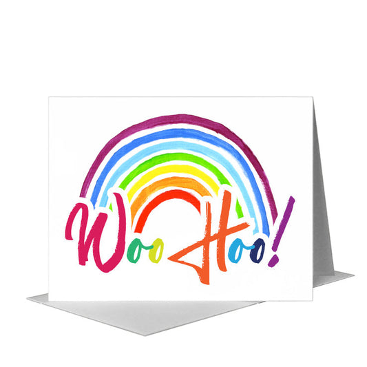 Woo Hoo, Greeting Card (#8456A) A2 Card Front, www.printedcanvas.com