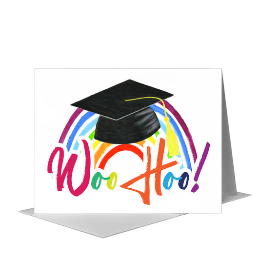 Woo Hoo, Greeting Card (#8456B) A2 Card Front, www.printedcanvas.com