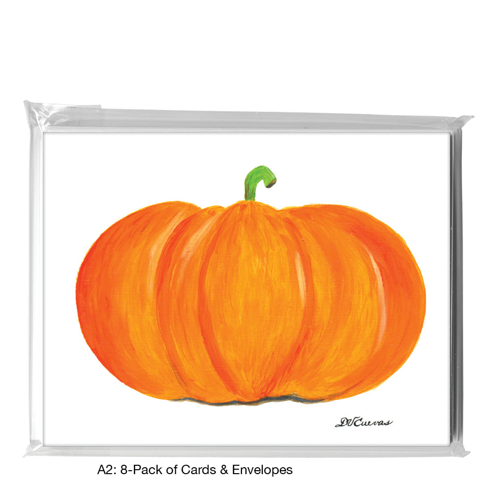 Yellow Orange Pumpkin, Greeting Card (8460)
