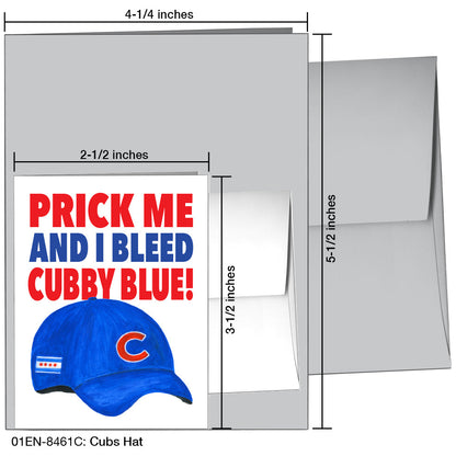 Cubs Hat, Greeting Card (8461C)