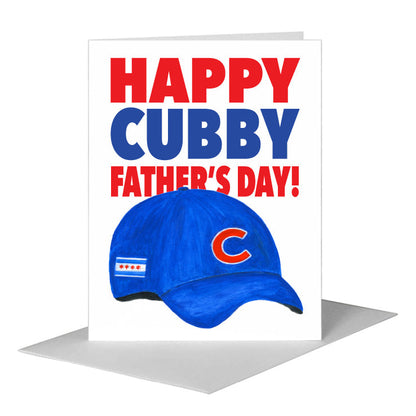 Cubs Hat, Greeting Card (#8461D), A2 Card Front, www.printedcanvas.com