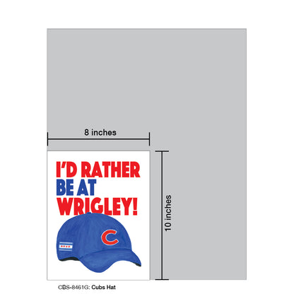 Cubs Hat, Card Board (8461G)