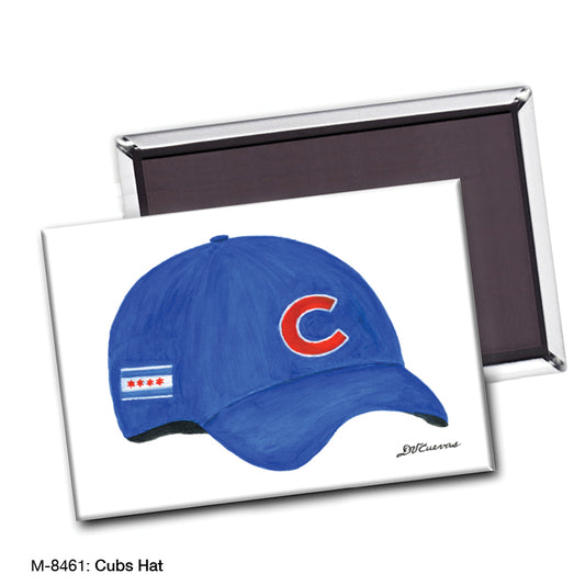 Cubs Hat, Chicago, Magnet (8461)