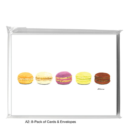 Macarons, Greeting Card (8462), A2 8-Pack, printedcanvas.com