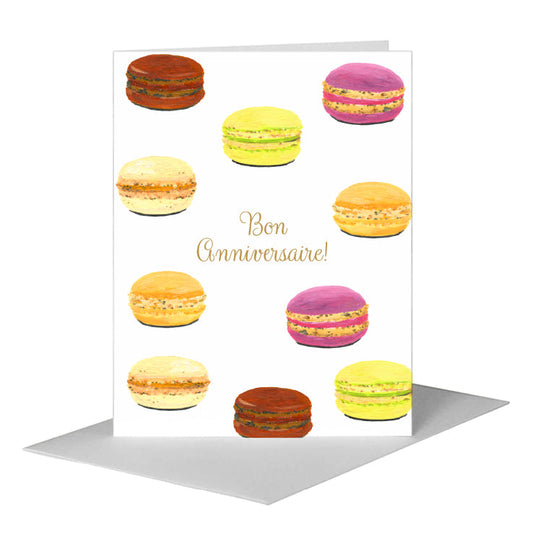 Macarons, Greeting Card (#8462AA) A2 Card Front, www.printedcanvas.com