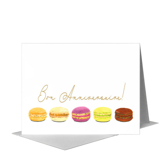 Macarons, Greeting Card (#8462A) A2 Card Front, www.printedcanvas.com