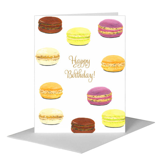 Macarons, Greeting Card (#8462BA) A2 Card Front, www.printedcanvas.com