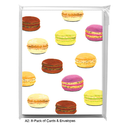 Macarons, Greeting Card (8462F), A2 Card 8-Pack, www.printedcanvas.com