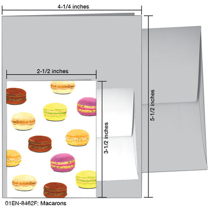 Macarons, Greeting Card (8462F), Enclosure Card, www.printedcanvas.com