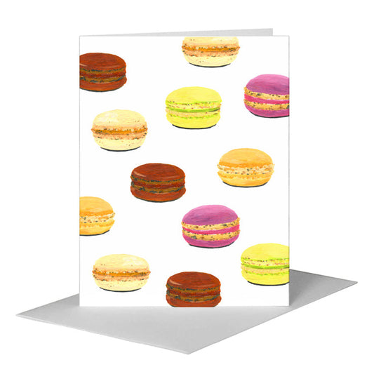 Macarons, Greeting Card (#8462F) A2 Card Front, www.printedcanvas.com