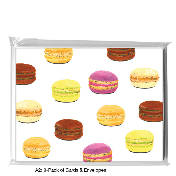Macarons, Greeting Card (#8462G), A2 Card 8-Pack, www.printedcanvas.com
