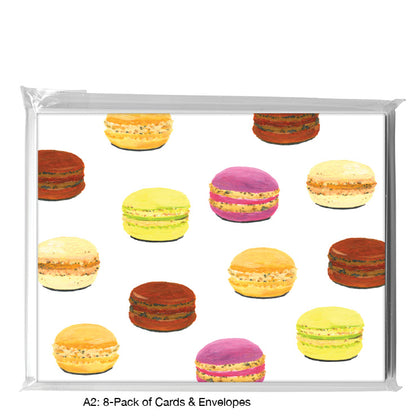 Macarons, Greeting Card (#8462G), A2 Card 8-Pack, www.printedcanvas.com