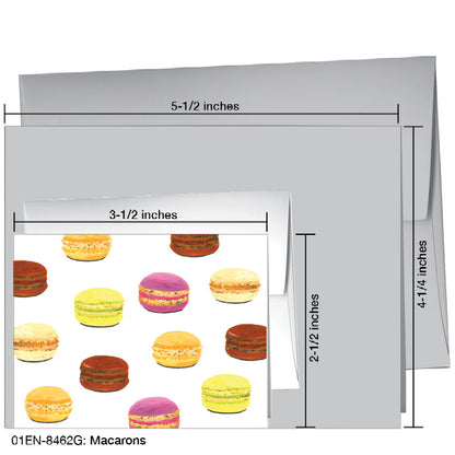 Macarons, Greeting Card (#8462G), Enclosure Card, www.printedcanvas.com