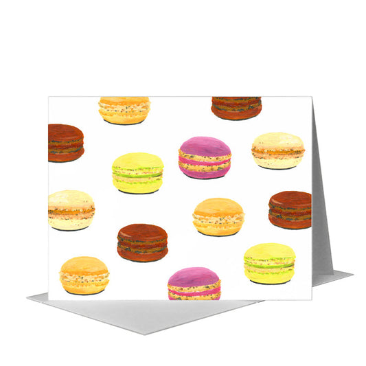 Macarons, Greeting Card (#8462G) A2 Card Front, www.printedcanvas.com
