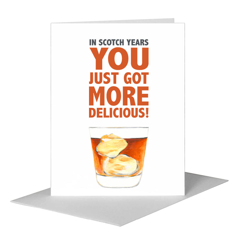 Scotch, Greeting Card (#8463K) A2 Card Front, www.printedcanvas.com