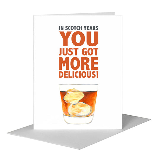 Scotch, Greeting Card (#8463K) A2 Card Front, www.printedcanvas.com