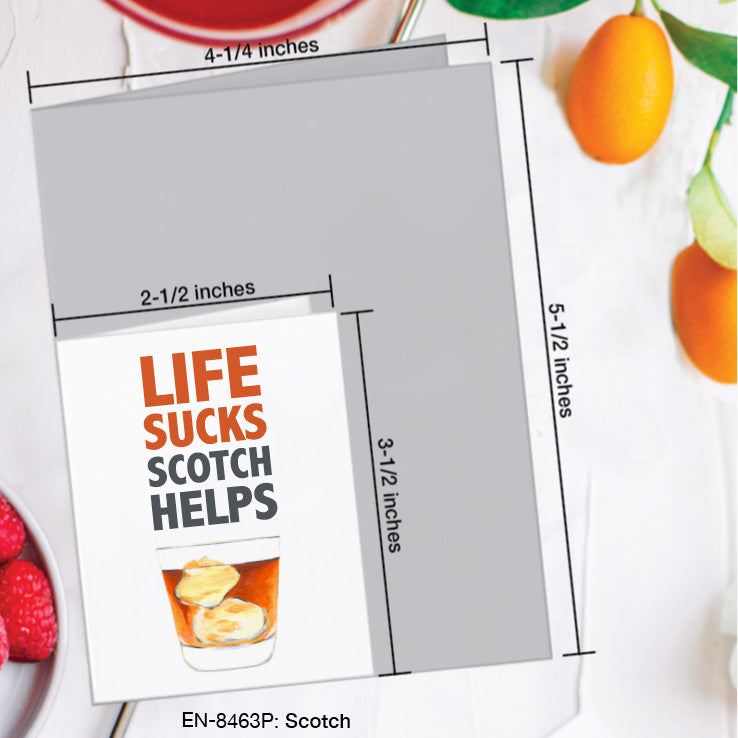 Scotch, Greeting Card (8463P), Enclosure, www.printedcanvas.com