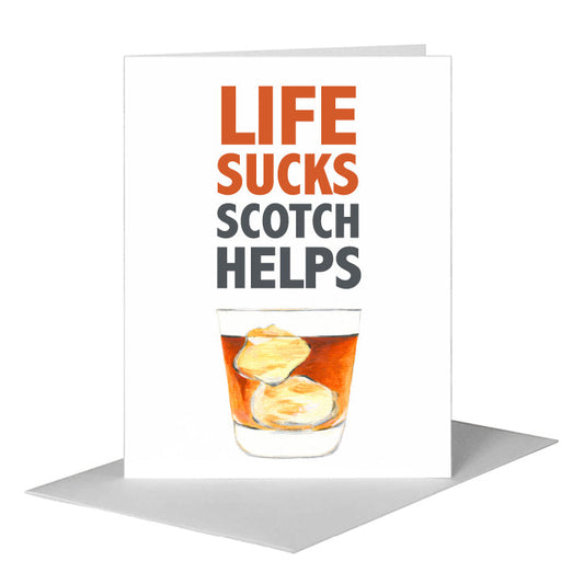 Scotch, Greeting Card (#8463P) A2 Card Front, www.printedcanvas.com