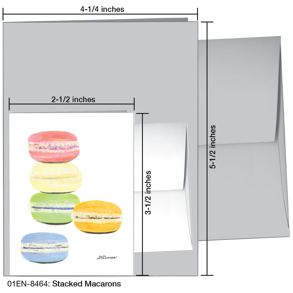 Stacked Macarons, Greeting Card (8464), Enclosure, printedcanvas.com